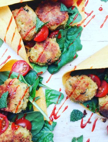 Wortelwraps met falafel